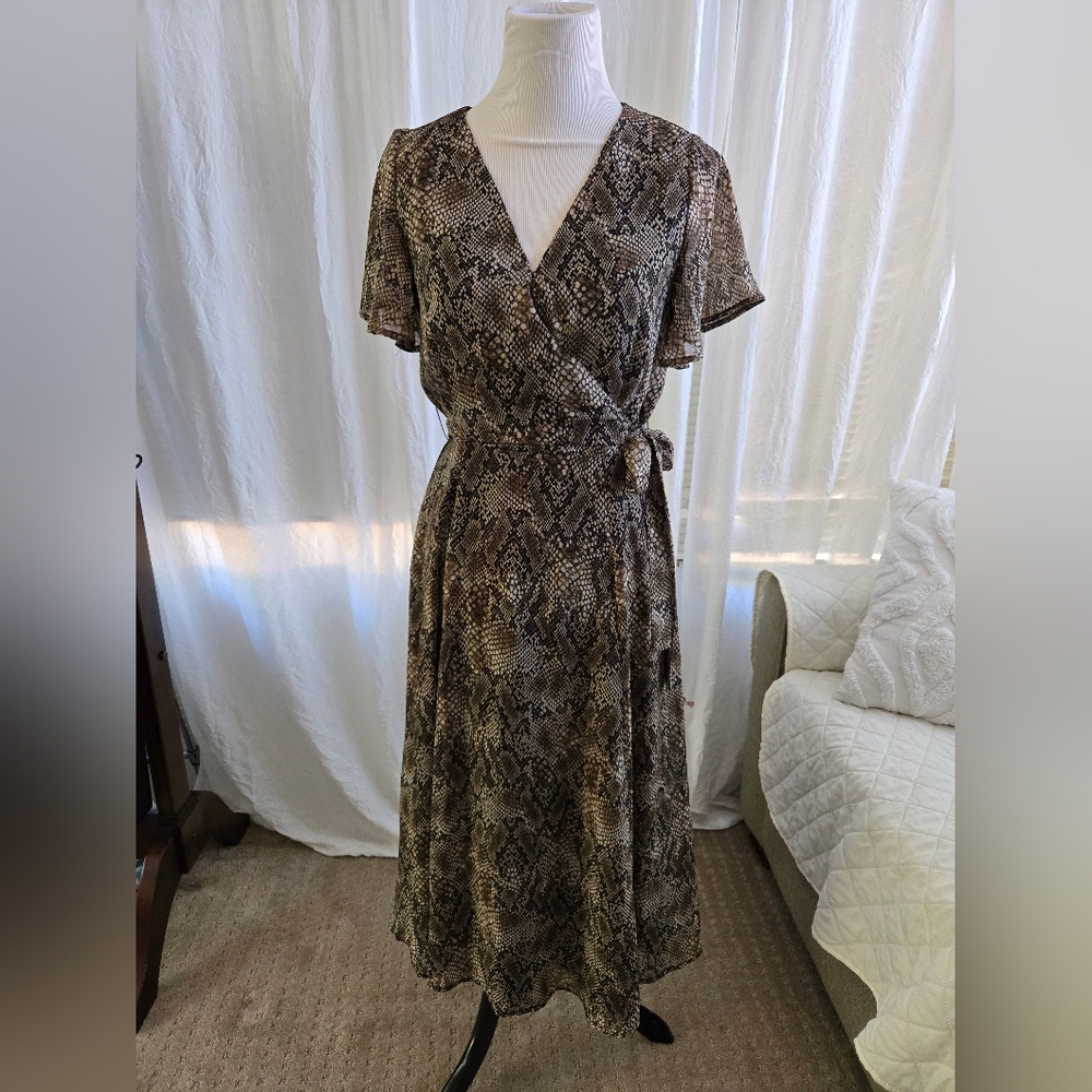 Animal Print Midi Dress